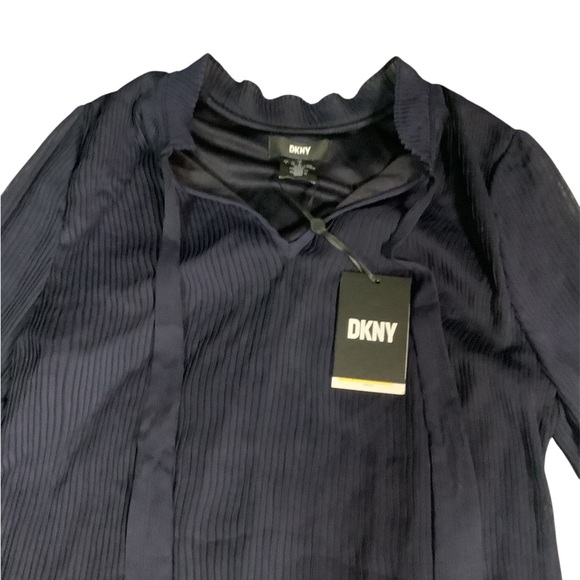 DKNY Navy Long Sleeve Dress - Picture 3 of 5